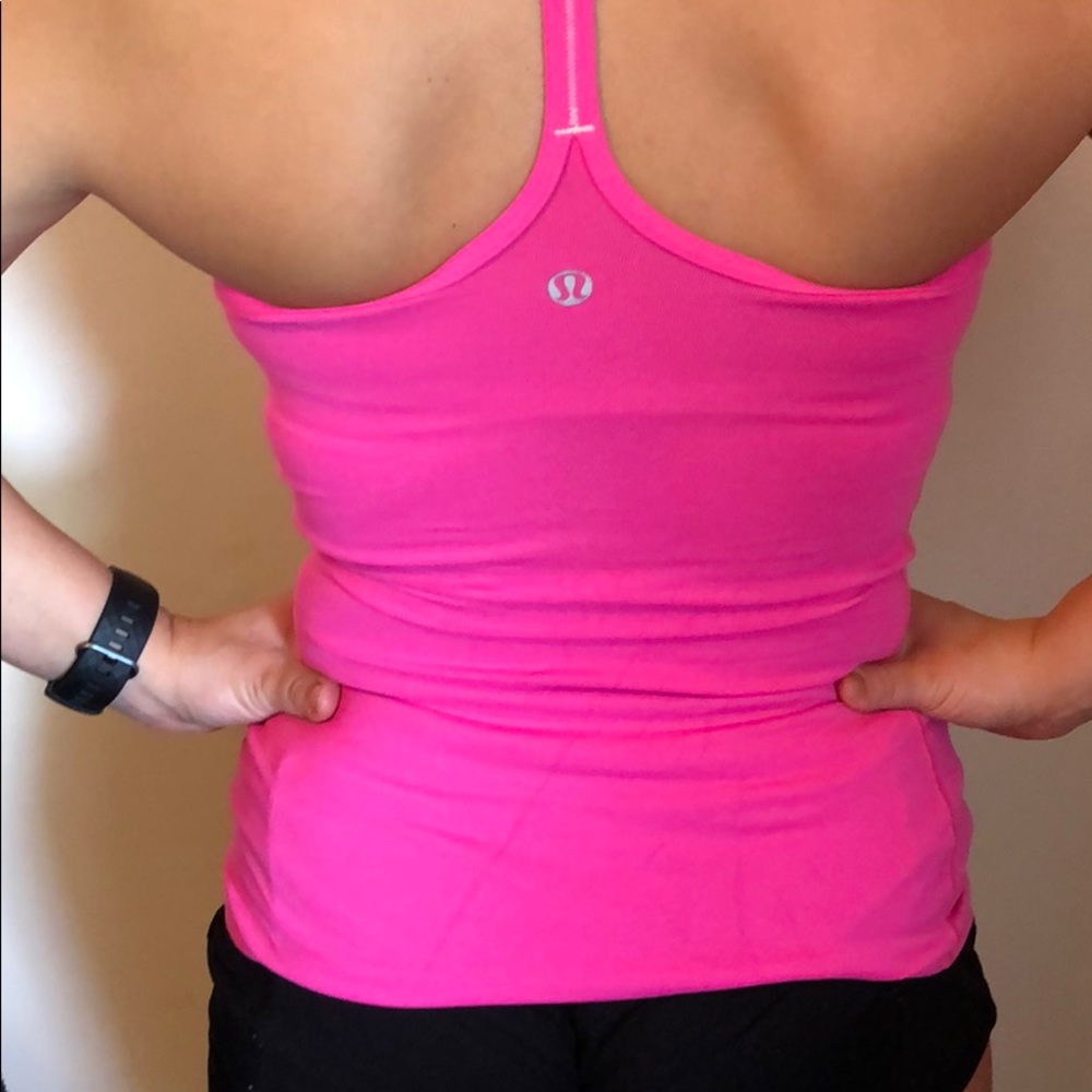 LULULEMON HOT PINK WORK OUT TOP